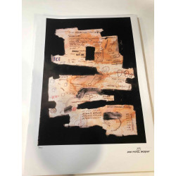 Set de litografía Basquiat 50x70 cm certificado