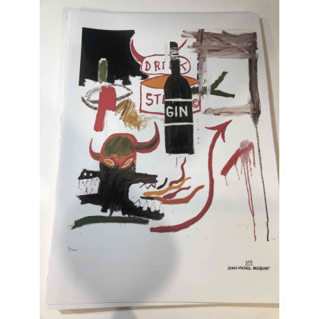 Basquiat Litografia off set cm 50x70 certificata
