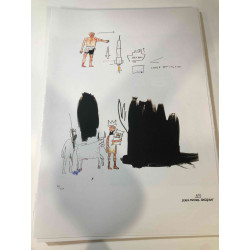 Basquiat Litografia off-set 50x70 cm ziurtatua