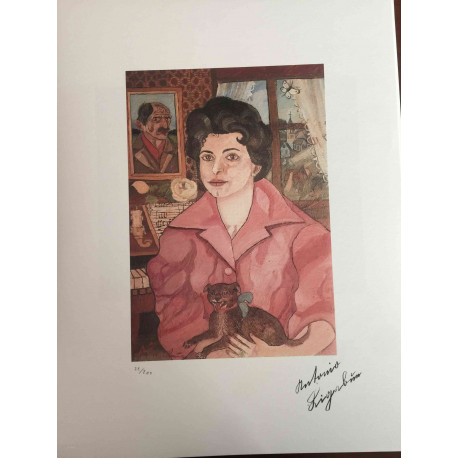 Antonio Ligabue litografia off set cm 50x70