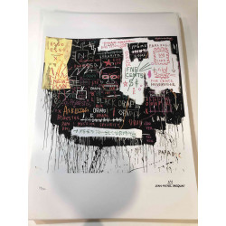 Offset litograficzny Basquiata o wymiarach 50x70 cm, certyfikowany