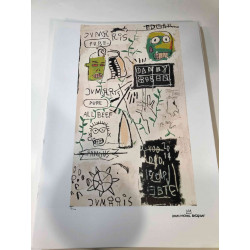 Litografia Basquiat off set 50x70 cm certificada