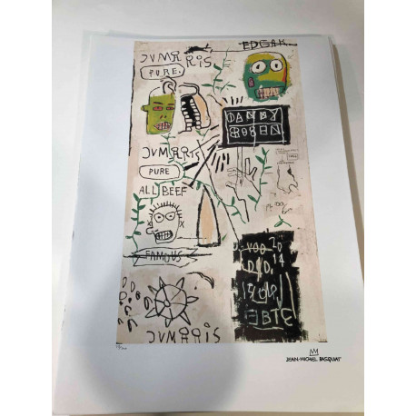 Litografia Basquiat off set 50x70 cm certificada