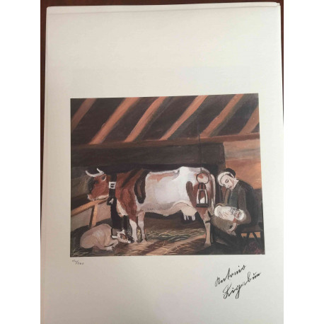 Antonio Ligabue lithograph off set 50x70 cm