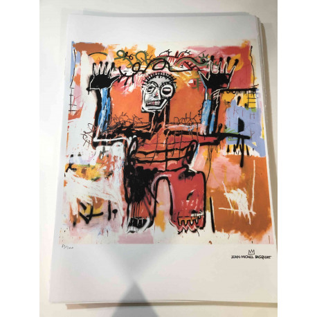 Basquiatova litografická souprava 50x70 cm certifikovaná