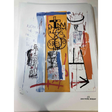 Basquiat Litografia off-set 50x70 cm ziurtatua