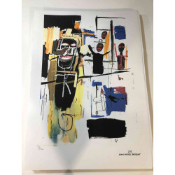 Basquiat Lithographie hors set 50x70 cm certifiée