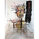 Offset litograficzny Basquiata o wymiarach 50x70 cm, certyfikowany
