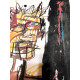 Offset litograficzny Basquiata o wymiarach 50x70 cm, certyfikowany