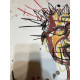 Offset litograficzny Basquiata o wymiarach 50x70 cm, certyfikowany