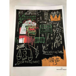 Basquiat Off set lithograph cm 50x70 certified