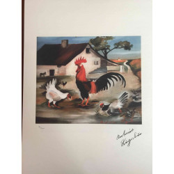 Litografie Antonia Ligabue ze sady 50x70 cm