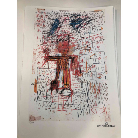 Basquiat Litografia off set cm 50x70 certificata