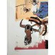 Offset litograficzny Basquiata o wymiarach 50x70 cm, certyfikowany