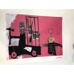Basquiat Off set lithograph cm 50x70 certified