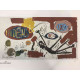 Basquiat Off set lithograph cm 50x70 certified Rupert edition
