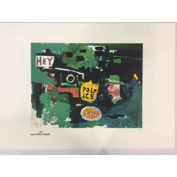 Basquiat Off set lithograph cm 50x70 certified Rupert edition