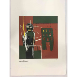 Basquiat-Lithographie, Off-Set, 50 x 70 cm, zertifizierte Rupert-Ausgabe