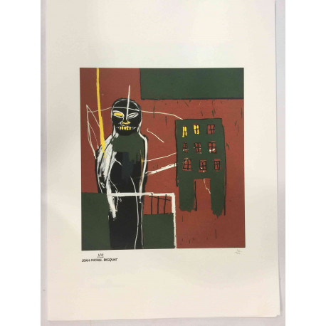 Basquiat-Lithographie, Off-Set, 50 x 70 cm, zertifizierte Rupert-Ausgabe