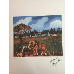 Antonio Ligabue litografia off-set 50x70 cm