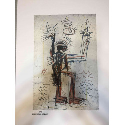 Basquiat Off set lithograph cm 50x70 certified Rupert edition