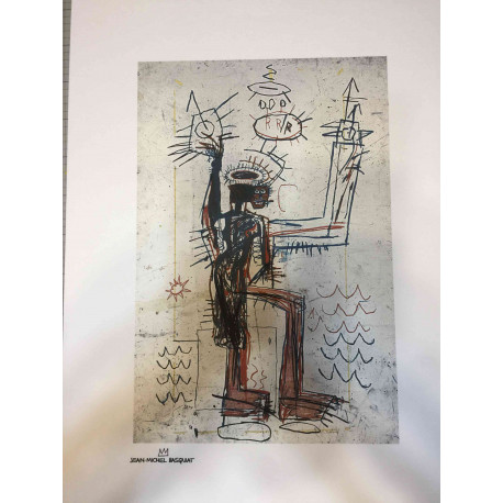 Basquiat Off set lithograph cm 50x70 certified Rupert edition