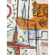 Basquiat Litografia off set cm 50x70 certificata edizione Rupert
