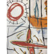 Basquiat Litografia off set cm 50x70 certificata edizione Rupert