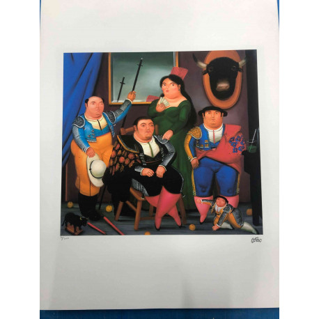 Fernando Botero Lithografie off set 50x65 cm gecertificeerd