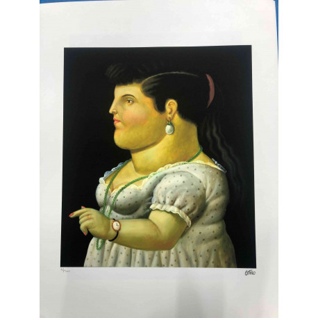 Fernando Botero Off set lithograph cm 50x65 certified