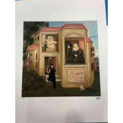 Fernando Botero Off set lithograph cm 50x65 certified