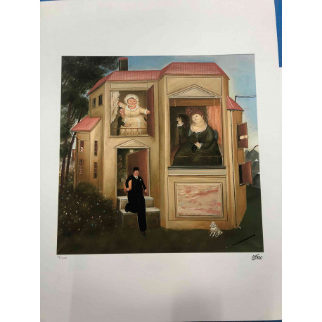 Fernando Botero Off set lithograph cm 50x65 certified