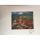 Litografia de Antonio Ligabue off set 50x70 cm