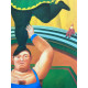 Litografická ofsetová souprava Fernando Botero certifikovaná 50x65 cm