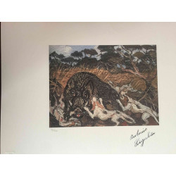 Setul de litografie Antonio Ligabue 50x70 cm