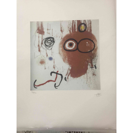 Joan Miro Lithografie off set 56x76 cm gecertificeerd
