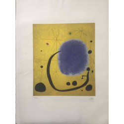 Joan Miro Litografia off set 56x76 cm certificat