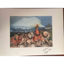 Litografie Antonia Ligabue ze sady 50x70 cm