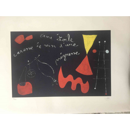 Litografická súprava Joan Miro certifikovaná 56x76 cm