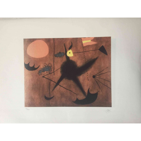 Joan Miro Litografía off set 56x76 cm certificado