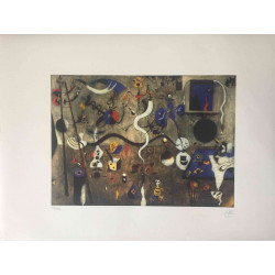 Joan Miro 56x76 cm-ko ziurtagiria
