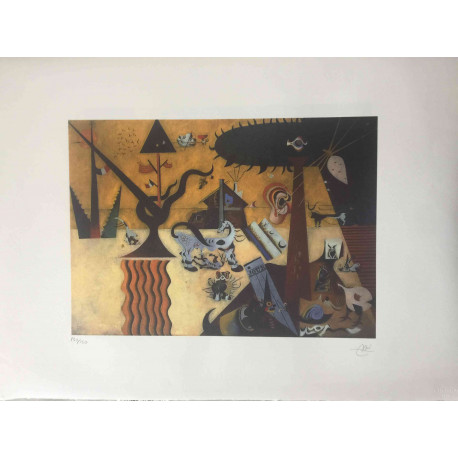 Joan Miro Lithograph off set 56x76 cm certified