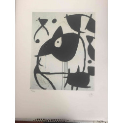 Joan Miro Lithographie hors set 56x76 cm certifiée