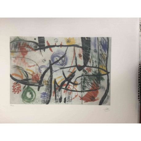 Litografia Joan Miro off set 56x76 cm certificada