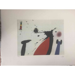 Joan Miró Litografía off set 56x76 cm certificada