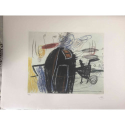 Litografická ofsetová souprava Joan Miro 56x76 cm certifikovaná