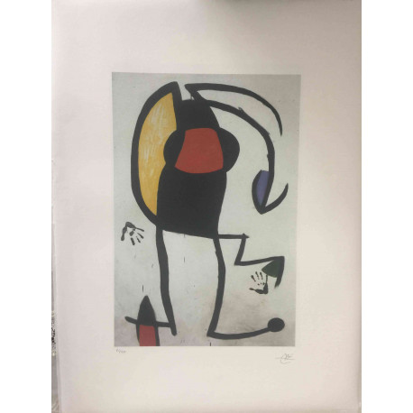 Joan Miró Litografía off set 56x76 cm certificada
