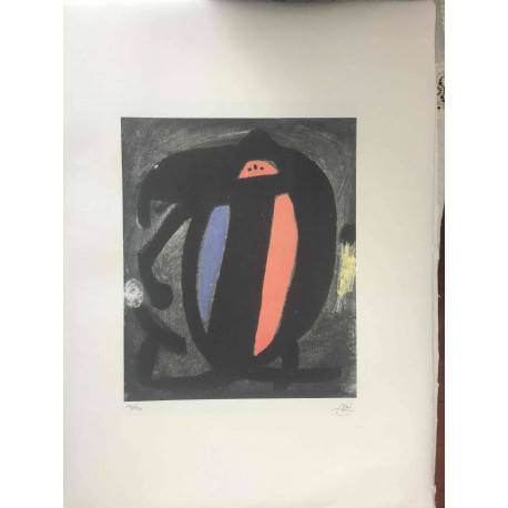 Joan Miro Lithographie hors set 56x76 cm certifiée