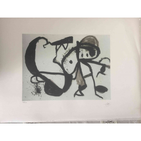 Joan Miro Lithographie hors set 56x76 cm certifiée