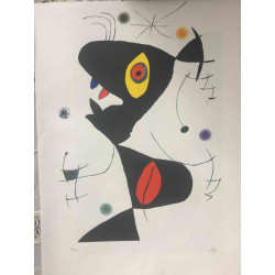 Joan Miro Lithographie Offset 56x76 cm zertifiziert